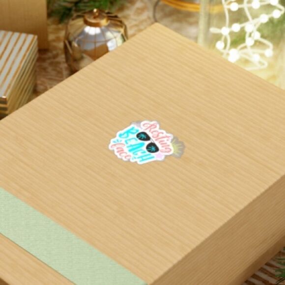 Resting Beach Face Kiss-Cut Vinyl Sticker - Picture 6 of 7